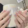 Usando armadura atacado puro querer nail art menina quente flash vestível mago adesivo de unha estudante alto valor de cor 11