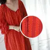 Nova camisola de manga curta estilo chinês para mulheres, roupa de casa fina de algodão e seda para o verão, pode ser usada fora, camisola de algodão e seda, atacado de fábrica