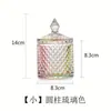Tarro de Dulces de Vidrio de Color de Lujo Nórdico con Tapa, Tarro Decorativo para Almacenamiento de Joyería Venta al por Mayor