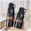 Nueva Taza Térmica Flor de Gardenia Acero Inoxidable 316 Taza de Agua para Niñas, Gran Capacidad, Alto Valor Estético, Lujo Ligero, Taza con Sensación de Alta Gama