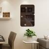 Espejo de comercio exterior, espejo ovalado rectangular, pegatinas de pared, fábrica directa, baño, fondo de baño, decoración, pegatinas de espejo cuadrado