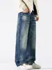 Ropa de Hombre Fengshe / Nueva Colección Primavera y Otoño 2026 Streetwear Americano Retro Pantalones de Pierna Ancha Jeans Rectos Sueltos de Moda