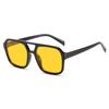 Gafas de Sol de Doble Puente de Aspecto Premium, Cuadradas de Estilo Nuevo, Gafas de Sol Personalizadas de Estilo Coreano de Moda, Gafas Retro de Gama Alta Anti-UV