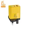 Cara sonriente con cargador multi-puerto AC ligero adaptador de corriente 5v2a carga rápida pd20w+qc3.0 cargador de teléfono móvil