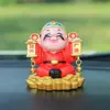 Agita agita la fortuna llega Dios de la Riqueza gato de la suerte adorno creativo para coche decoración de coche centro de suministros para coche decoración combinada de consola central