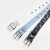 Punto Ante de Ciervo Estampado de Leopardo Estilo Simple Versátil para Mujer Hebilla de Pin Cinturón de Cintura para Ropa Venta Caliente Transfronteriza Cinturón de Cintura para Jeans