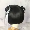 Subcultura Chunli Bolsa de Cabelo Cabeça de Bola Estilo Chinês Y2K Coque Adorno de Cabelo Acessórios de Cabelo Sexy lolita Franja Grampo cos