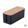 Caja de Cables de Madera de Bambú, Organizador de Regleta, Caja de Gestión de Cables, Caja de Gestión de Cables de Computadora, Regleta, Organizador de Cables de Alimentación