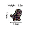 Broche Dragão Neon que Brilha no Escuro Insígnia de Metal Desenho Animado Personalidade Criativa Acessórios para Bolsa Broche de Medalha Acessórios para Roupas