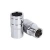 Comercio Exterior Venta al por Mayor Acabado Espejo Llave Hexagonal Corta para Reparación Automotriz 8-27mm Adaptador para Llave Eléctrica