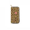 Nova Carteira Longa com Zíper de PU Estampa Leopardo 757 Carteira Bolsa Clutch Estampada para Figura D Fabricantes Yiwu Dengxing