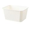 Cesta de Almacenamiento Redonda con Agujeros Estilo Japonés para Baño Cesta de Almacenamiento para Baño y Bañera Cocina Frutas y Verduras Recortada Almacenamiento de Cosméticos