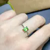 Anillo Natural Chaffrey anillo femenino anillo femenino de plata 925 4*6mm anillo de belleza viva una generación de cabello