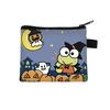 Monedero Serie Halloween Sanrio para Niñas, Billetera de Dibujos Animados de Aspecto Elegante, Bolsa para Audífonos con Cremallera Moderna y Linda, Caliente