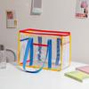Bolsa de Cosméticos Estilo Camping al Aire Libre de Gelatina Ins Bolsa de Playa Impermeable de PVC para Viajes de Verano Bolso para Snacks de Picnic Bolsa de Cosméticos