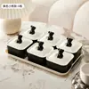 Bandeja de Lanches Plástica Personalizada de Luxo Leve de Alta Qualidade para Mesa de Centro de Sala de Estar Caixa Requintada para Frutas Secas Bandeja de Frutas Secas de Alto Valor para Casa