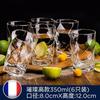 Taza de agua recta transparente de vidrio lemeiya para el hogar resistente al calor a prueba de explosiones taza de té taza de jugo taza de bebida 6 juegos
