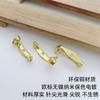 Estilo Guihe 2CM Broche de segurança dourado Acessórios de vestuário broche furo único inspeção adicional Pino de cobre sem níquel Acessórios de broche DIY