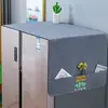 Cubierta superior a prueba de polvo para refrigerador para uso doméstico, adecuada para puertas simples y dobles, cubierta a prueba de polvo que se puede guardar, cubierta para lavadora, protectora y antideslizante