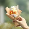 Flores Artificiais, Flores de Fio Tricotado, Pequenos Buquês Puff, Presentes, Buquês Feitos à Mão, Lembrancinhas Atacado Transfronteiriças