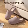 Chinelos de Algodão Impermeáveis para Mulheres, Outono/Inverno Casa Interior Antiderrapante Silencioso Solado Macio Confortável Casal Externo Chinelos de Algodão Birkenstock para Homens