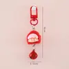 Llavero de Muñeca de Fruta Tridimensional Lindo Colgante de Niña Azuo Colgante de Mochila Escolar de Dibujos Animados para Estudiante Llavero para Mejor Amiga