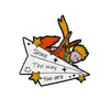 Broche del Principito Dibujo Animado Cómic Periférico Rosa Zorro Lindo Decoración para Bolso Aleación Gota de Aceite Insignia de Esmalte de Imitación