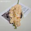 9 Flores Artificiales Phalaenopsis 3D Película Sensación Salón de Bodas Arreglo Floral para el Hogar Ventana de Habitación de Boda Decoración Flor Cruz Decorativa