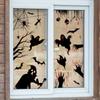 WSQT 170000 Santo Día de Horror Fantasma Telaraña Murciélago Sangre Mano Huella Sala de Estar Hogar Ventana Vidrio Pegatina de Pared
