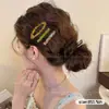 Moderna pinza para el pelo lateral floral para mujer, nuevo clip para el pelo vintage elegante con estampado de leopardo 2026, accesorio para el pelo versátil y sofisticado