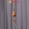 Yiming Xianyuan Talla en Madera de Haya Gato Cadena para Teléfono Móvil Oso Creativo Estrella Accesorios Remolque de Bolso Campana Colgante de Llave Flor de Loto