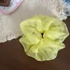 Novo Elástico de Cabelo Scrunchie Colorido de Rede Estilo Coreano para Penteados de Coque