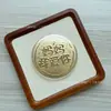 Moneda Grande de Oro Puro 999, Moneda Conmemorativa de Cien Millones de Meta Pequeña, Adorno Conmemorativo para Bancos y Empresas, Producto para Atraer Tráfico en Transmisiones en Vivo