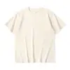 Camiseta Masculina com Ombro Caído Cor Lisa Camada Base Roupa Masculina Tendência Uniforme de Classe Pré-venda Tops Verão Marca Tendência Branco Puro Manga Curta