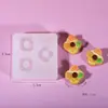 Mini Juguete de Comida Kt Pastel Pata de Gato Donut Bolso Baguette Molde Pequeño Squishy Molde de Silicona de Grado Alimenticio
