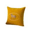 Almohada Cuadrada Bordada de Terciopelo de Nieve para Sala de Estar Sofá de Caoba Cojín Bordado Almohada Lumbar Grande de 55cm