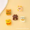 Pequeños accesorios de resina: galletas de gato simuladas, pan de cachorro, decoraciones de comida para hornear en miniatura, imanes para refrigerador DIY, pinzas para el cabello