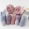 Calcetines de Amazon Transfronterizos para Mujer en Otoño e Invierno Calcetines de Terciopelo Coral Engrosados Cálidos Calcetines de Dormir de Invierno Calcetines a Rayas de Media Pantorrilla