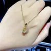 Nuevo diseño hipster colgante de luna y planeta de diamantes completos engaste de cobre circonita cadena de clavícula de moda collar de temperamento versátil para mujer