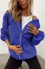 Comercio Exterior Transfronterizo Amazon Aliexpress Otoño e Invierno Sudadera con Cremallera para Mujer Chaqueta Cepillada Sudadera Casual Sudadera