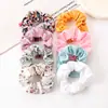 Acessórios de Cabelo Personalizados, Elásticos de Cabelo Populares Transfronteiriços, Scrunchies Estilo Coreano, Scrunchies de Tecido Estampado para o Dia a Dia, Grande Quantidade, Ótimo Preço