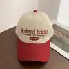 Gorra de Béisbol Vintage de Bloques de Color para Mujer, Estilo Coreano, Adelgazante de Rostro, Gorra Versátil de Ala Suave, Estilo Japonés, Circunferencia de Cabeza Grande, Sombrero de Ala Ancha