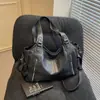 Bolsa tote grande transfronteiriça, estilo vintage motociclista, moda de comércio exterior para o dia a dia, ombro e transversal, bolsa feminina personalizada para atacado