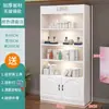 Vitrine de Vidro com Fechadura, Porta Transparente, Armário para Presentes, Prateleira Simples Moderna, Vitrine de Exposição de Produtos para Salão de Beleza Cosméticos