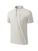 Camisa Polo de Manga Corta con Protección Solar Estilo Nuevo Verano 2026 para Hombres y Mujeres de Seda de Hielo Transpirable que Absorbe la Humedad Secado Rápido Camisa con Sensación de Hielo
