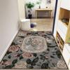 Tapete para puerta de entrada tapete para puerta de entrada anillo de alambre de flor americana alfombra antideslizante tapete para frotar puertas se puede cortar