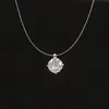 Colar de Lágrima de Sereia Estilo Zhao Lusi para Mulheres, Design Normcore, Pingente de Zircônia Super Brilhante, Corrente para Clavícula, Joia para Pescoço