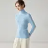 2026 Novo Suéter de Caxemira 100% Puro Outono Inverno Feminino Gola Alta Tricô Slim Fit Suéter Macio e Felpudo Conjunto de Camada Base
