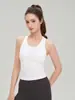 Top de fitness para mujer con espalda en I, sujetador deportivo para Pilates con almohadillas en el pecho, chaleco de yoga a prueba de impactos para correr y entrenamiento