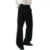 Chegada Nova Outono 2026 Calças Casuais Retas Simples Versáteis Masculinas Estilo Hong Kong High Street Cor Sólida Soltas Emagrecedoras Calças Longas